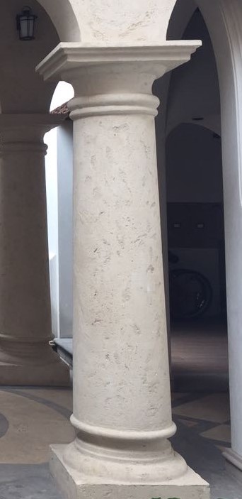 Columna Completa Lisa Dórica - Jónica
